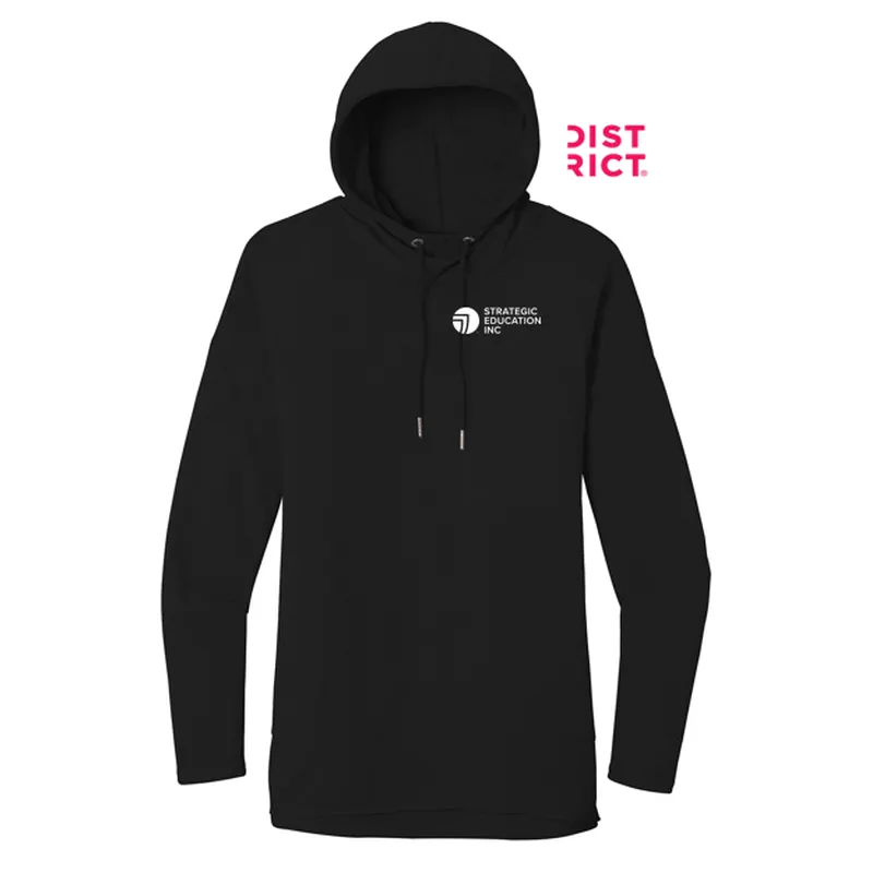 NEW SEI District  Womens Featherweight French Terry  Hoodie - BLACK