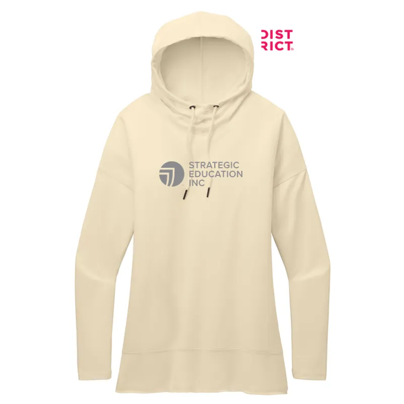 NEW SEI District  Womens Featherweight French Terry  Hoodie - Gardenia