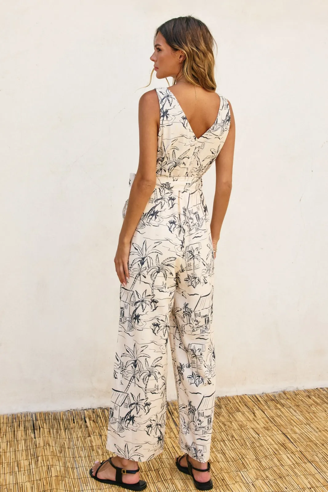 Oceanside Sleeveless Jumpsuit