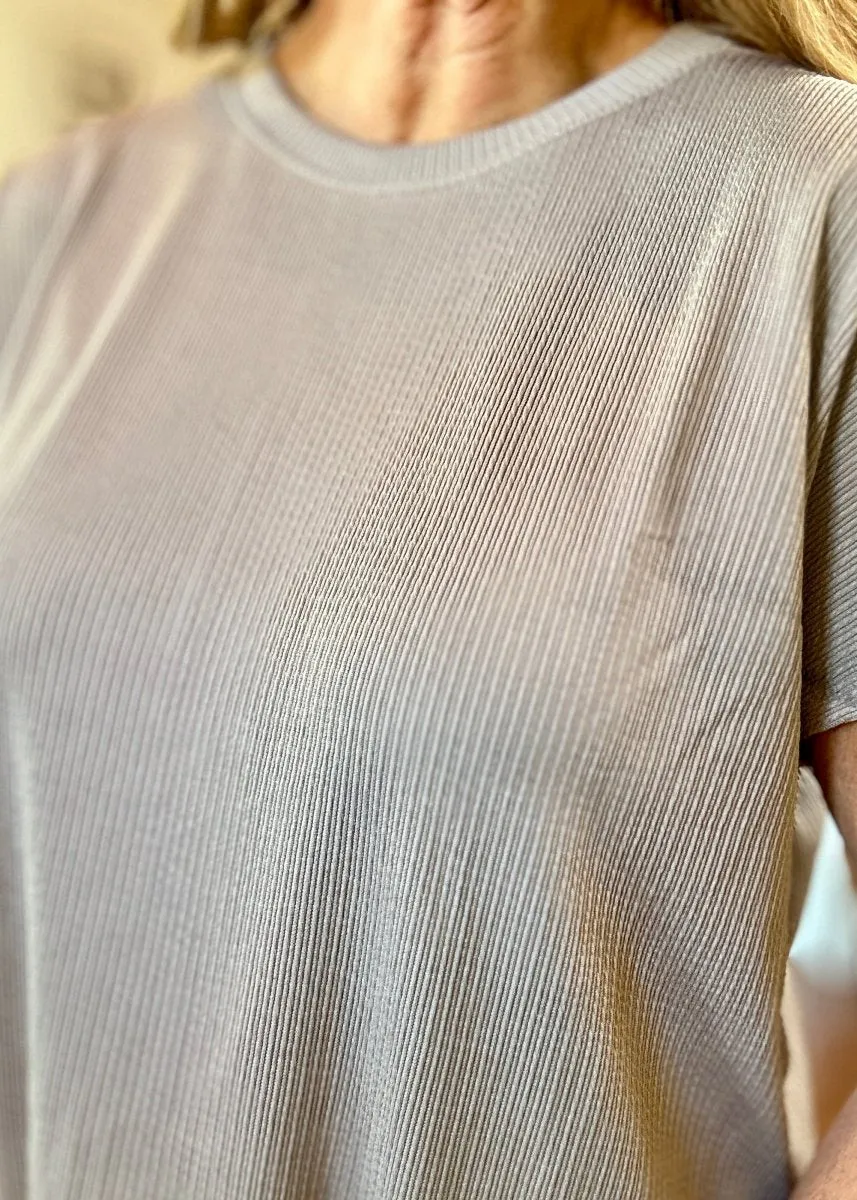 Palm Beach Set - Oyster Grey/Taupe  | Dear Scarlett