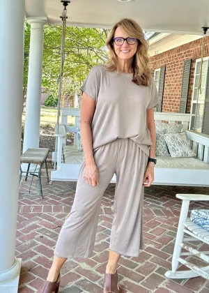 Palm Beach Set - Oyster Grey/Taupe  | Dear Scarlett