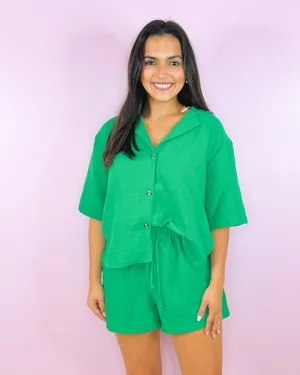 Palm Springs Button-Up Short Set