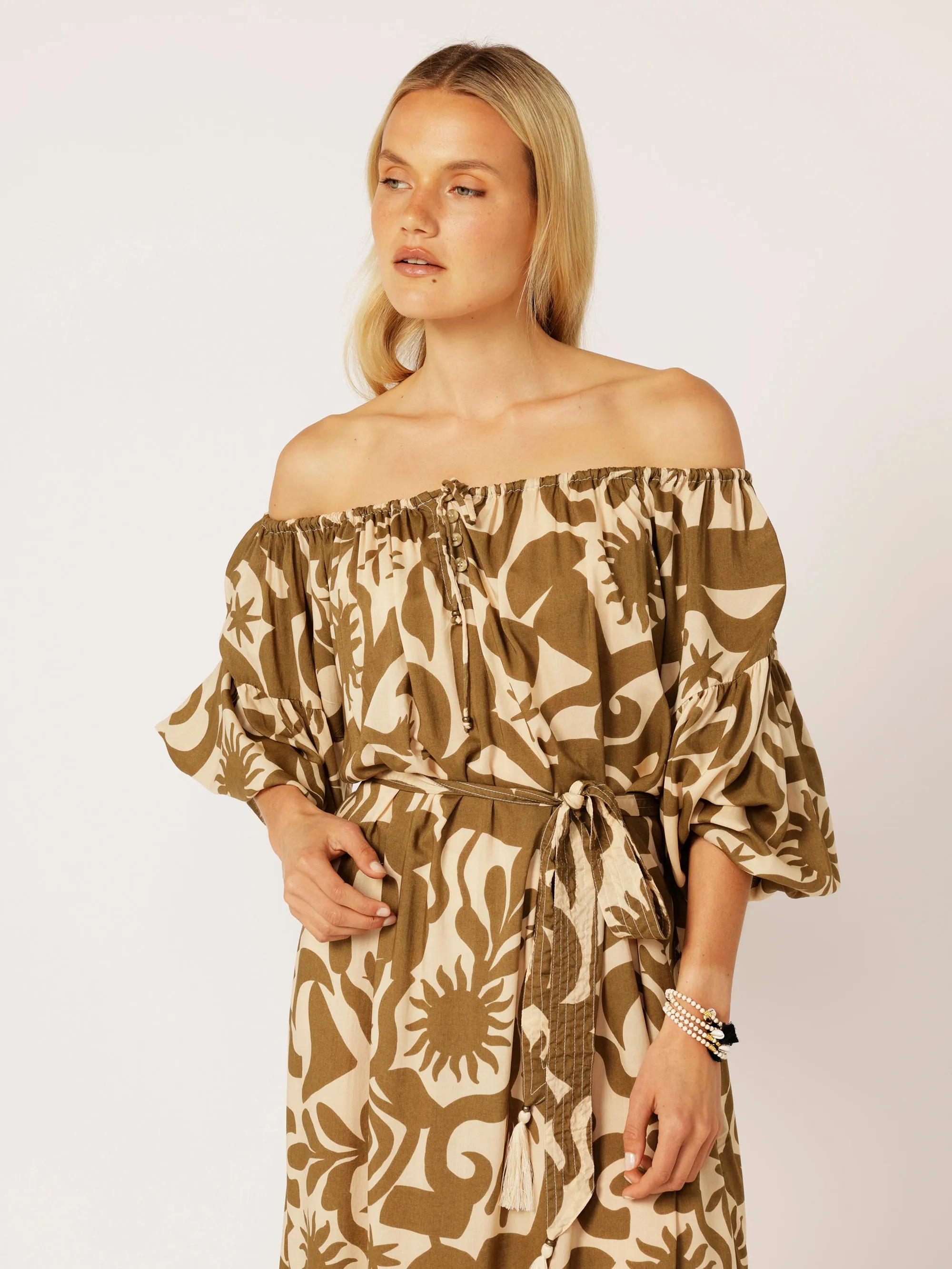 Poets Dress | Soleil Khaki