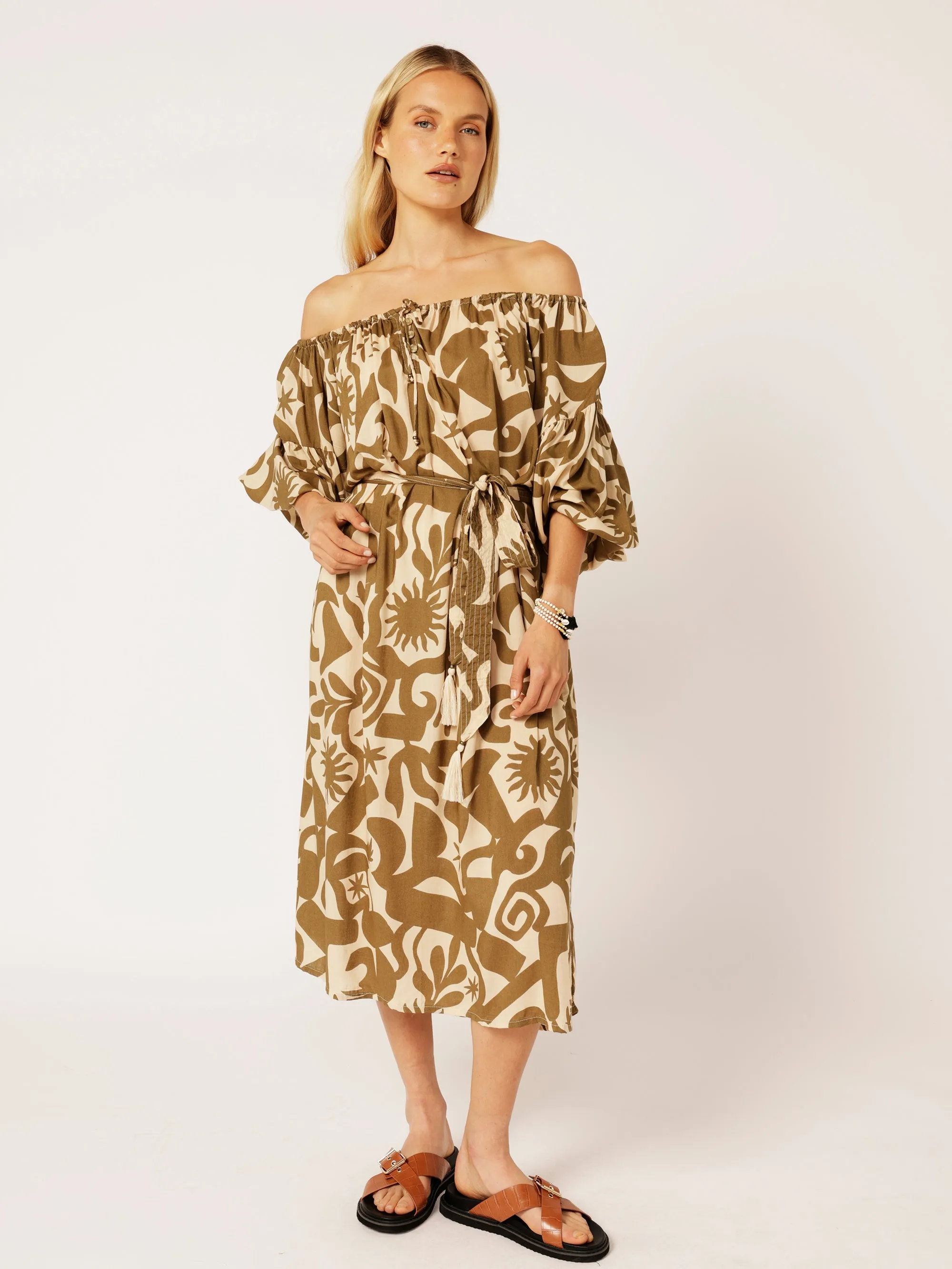 Poets Dress | Soleil Khaki