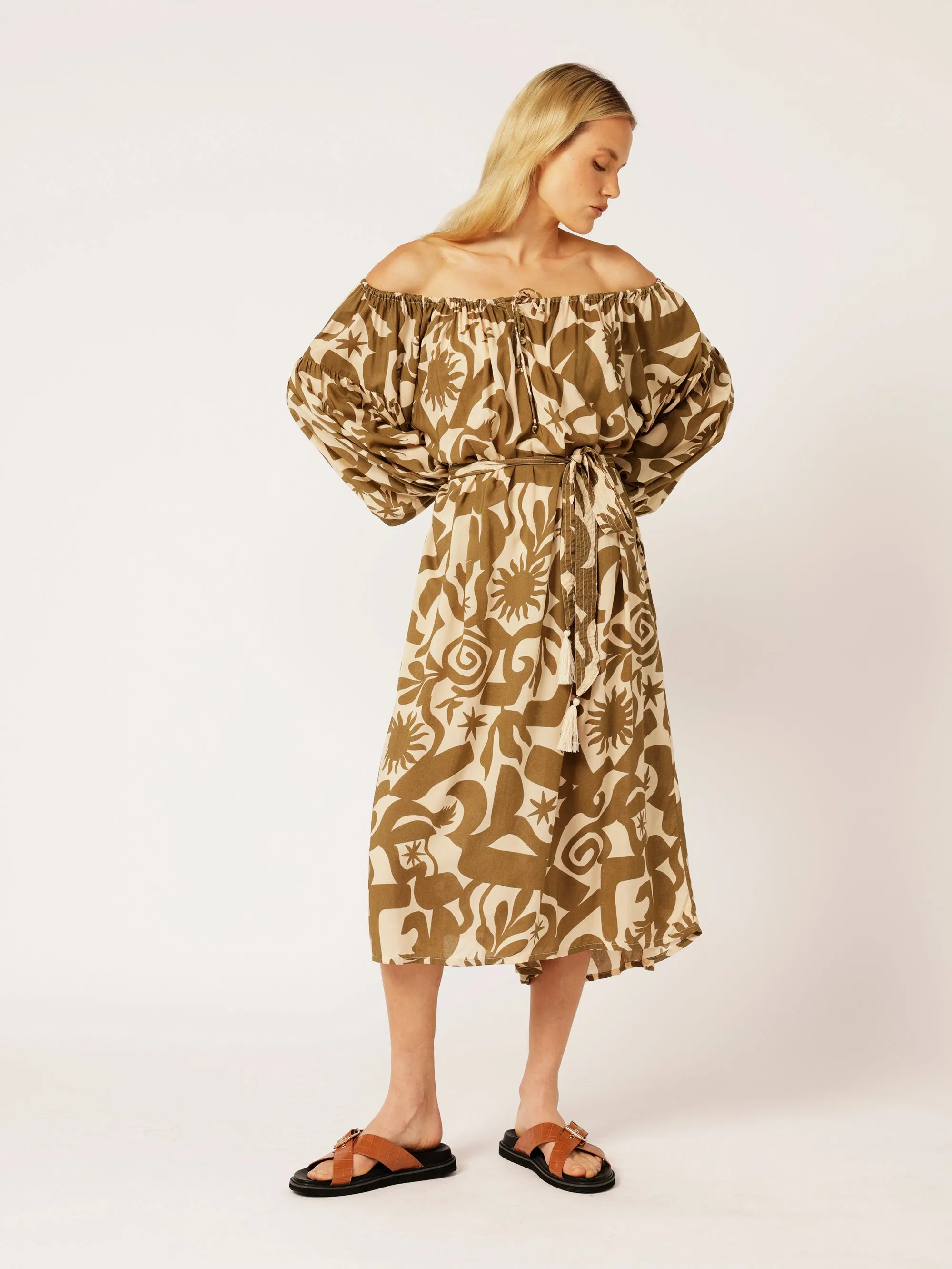 Poets Dress | Soleil Khaki