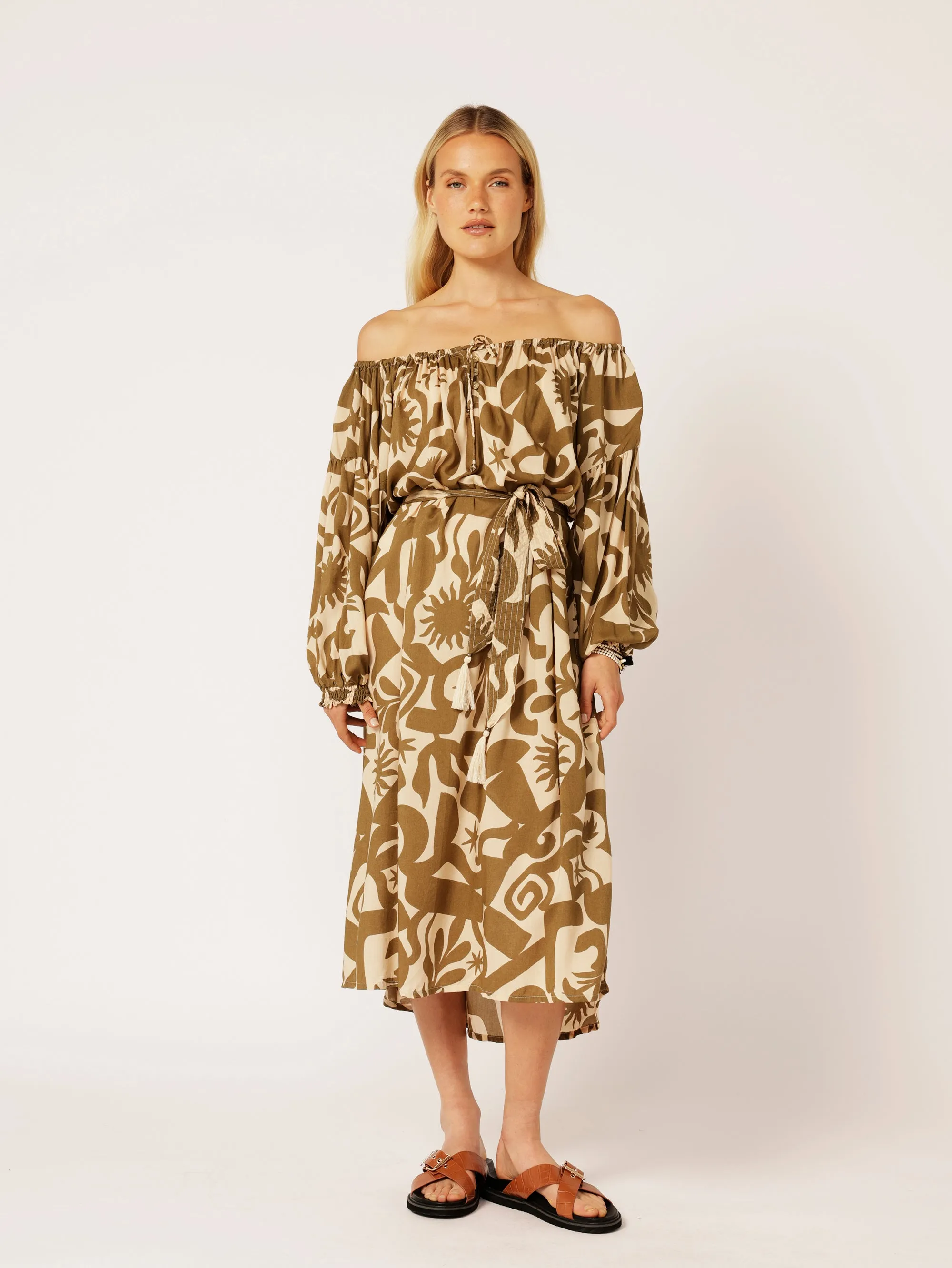 Poets Dress | Soleil Khaki