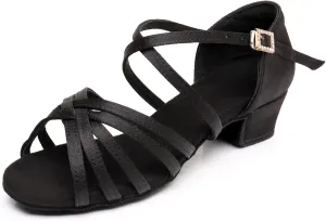 Rosefinch Girls' Dance Shoes Heel 1.3" Latin Salsa Practise Dancing Shoes for Dancing Salsa Latin Tango Girl Social Dance Beginner