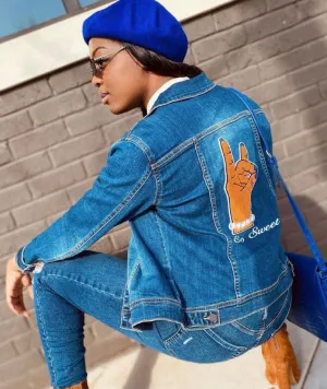So Sweet Denim Jacket - Dark Wash (Size Up One Size)