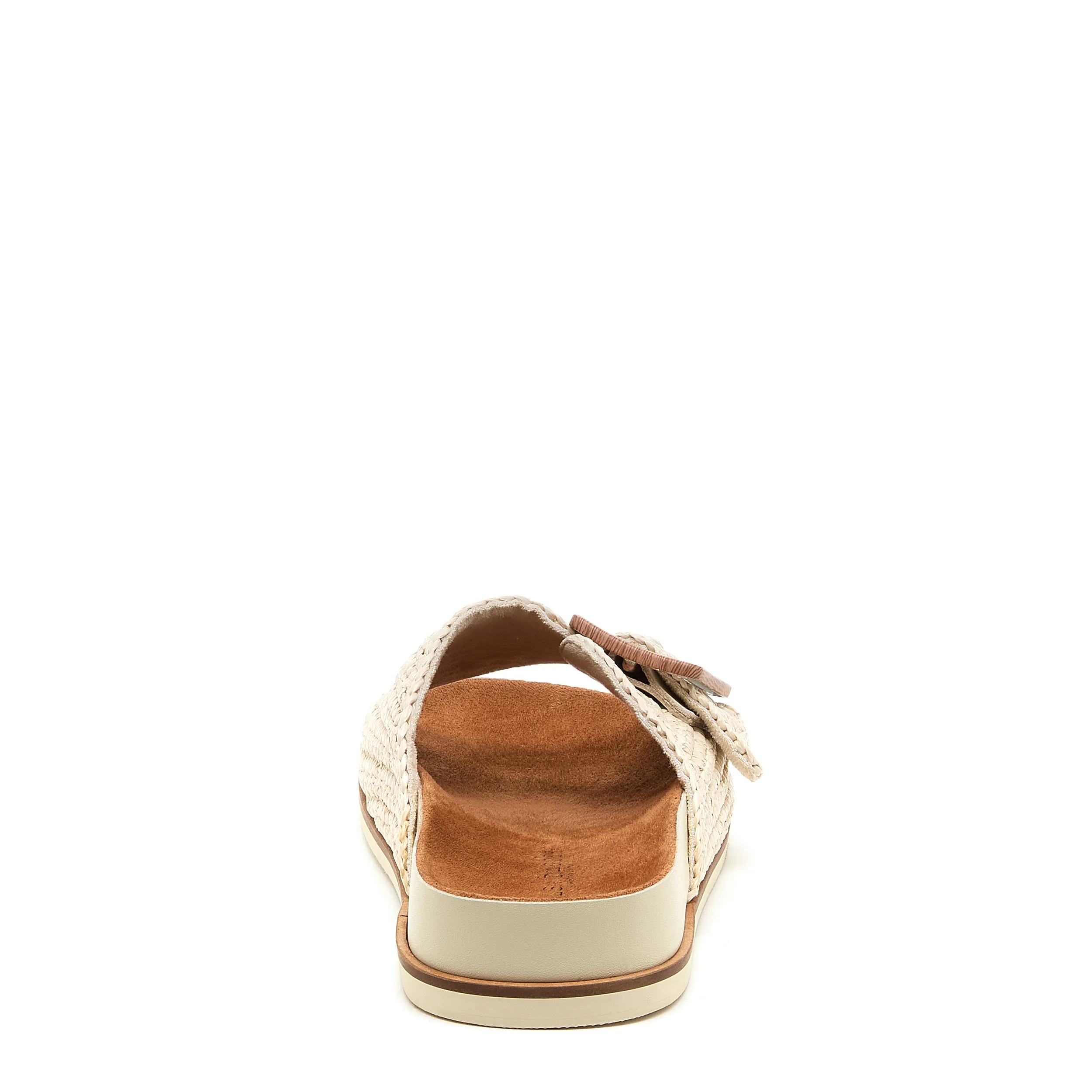 Sutton Shell Raffia Slide Sandals
