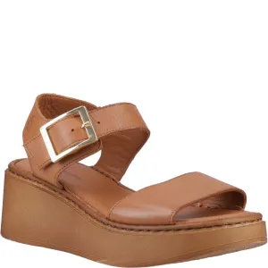 Tan Beatrix Wedge Sandals