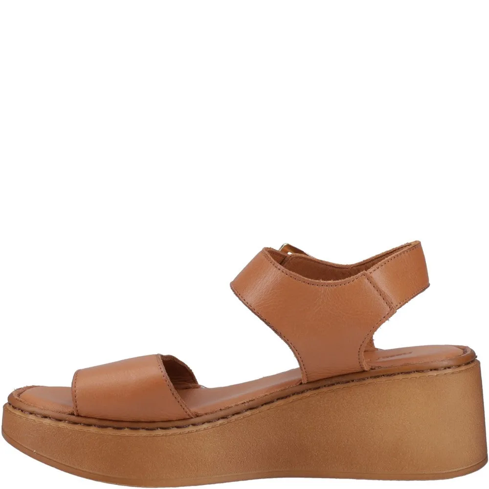 Tan Beatrix Wedge Sandals