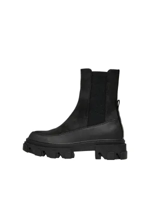 Tola Nubuck PU Chunky Boot - Black
