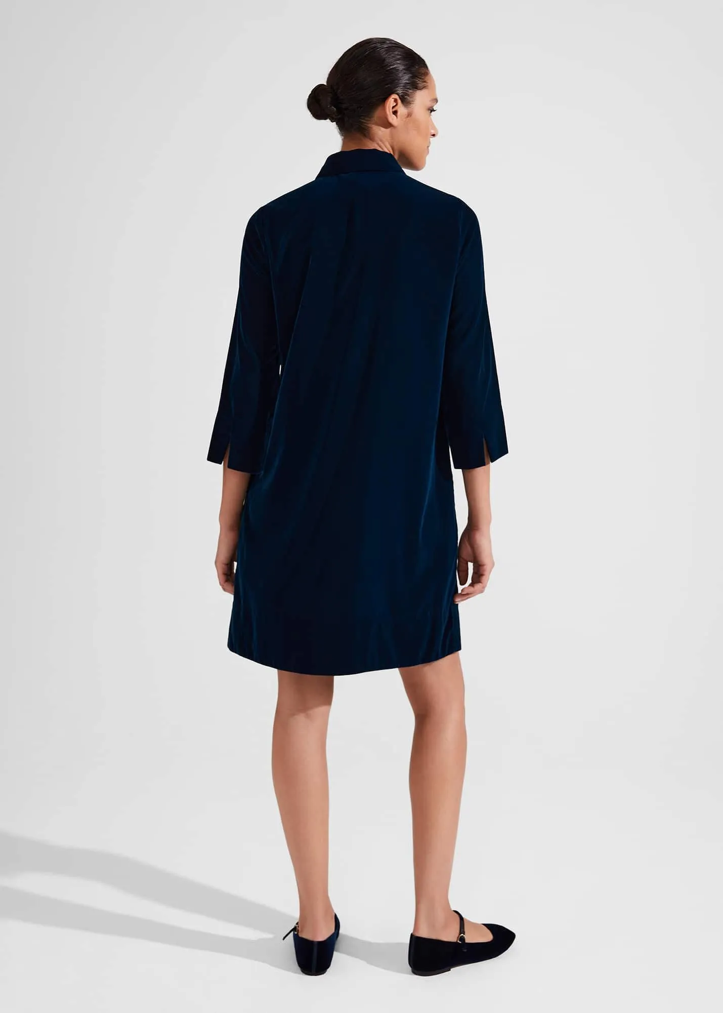 Velvet Marciella Dress 0223/5009/9045l00 Steel-Blue