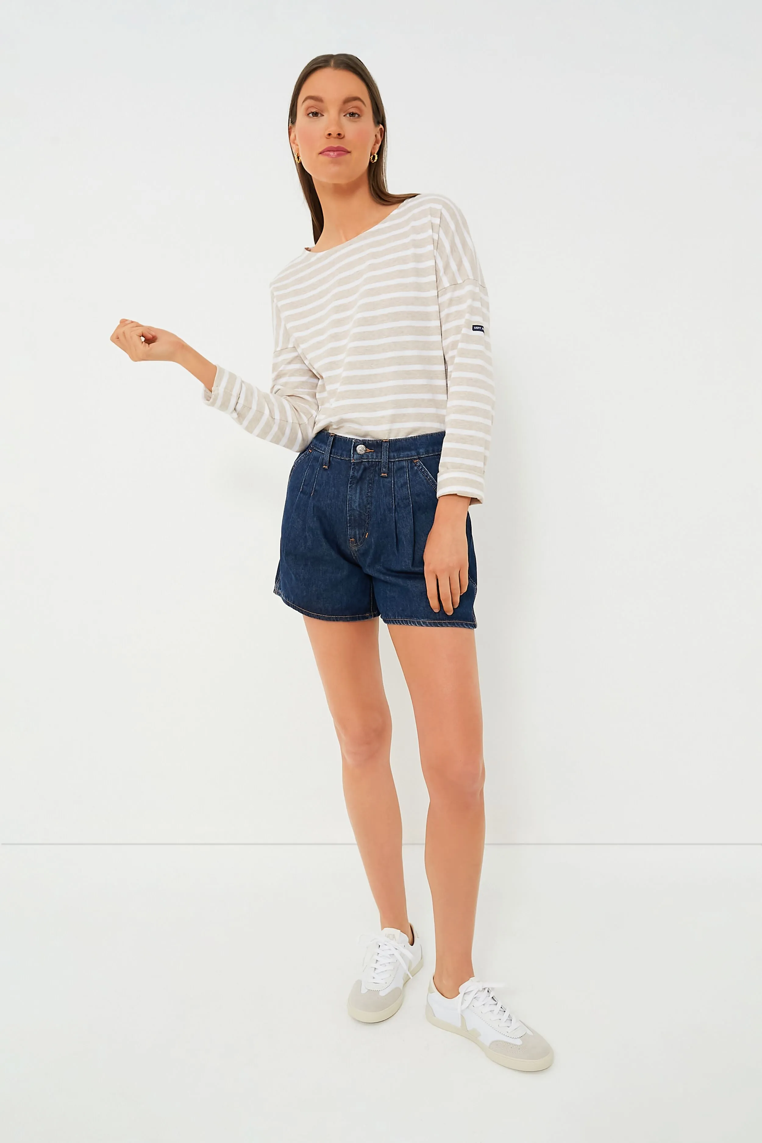 White Pierre Volley Sneakers