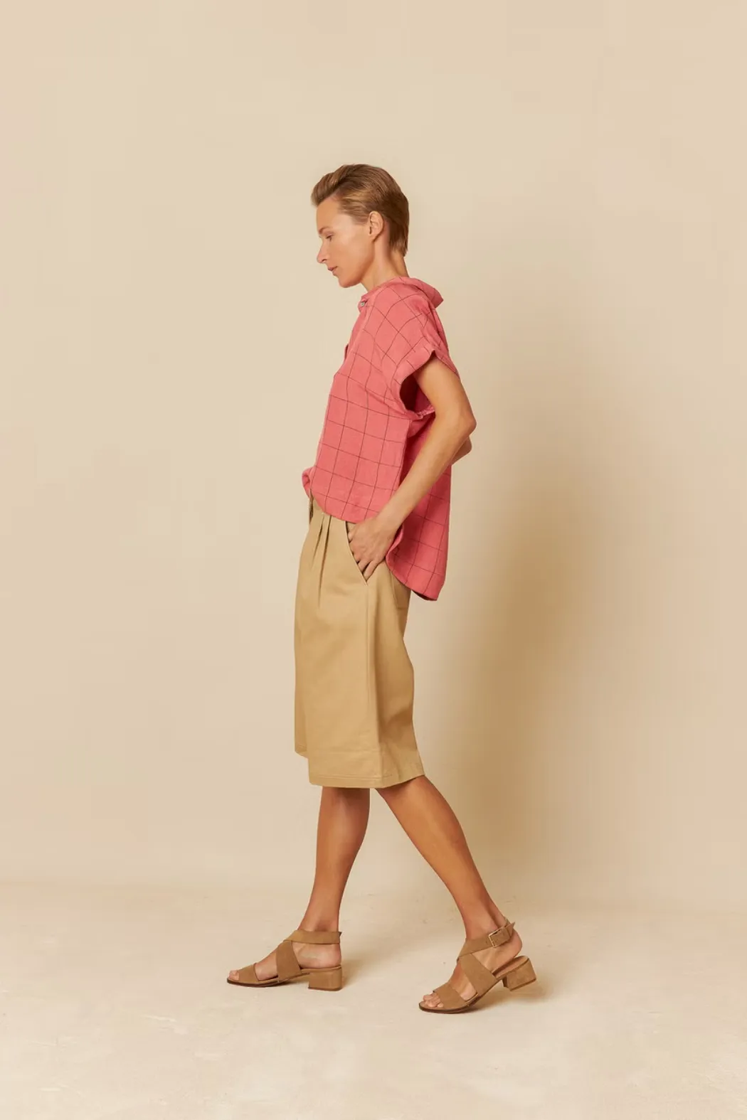 Windowpane Check Shirt | Indi & Cold
